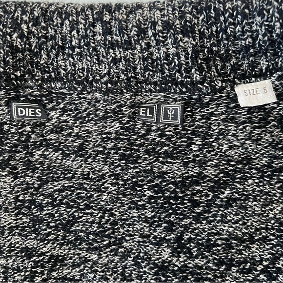 Vintage Diesel Marled Knit Cardigan Wool and Linen Blend Size Small - Picture 6 of 7